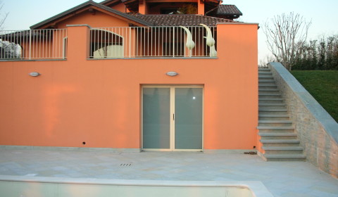 Progettazione esterni, piscina , biella, torino, cossato