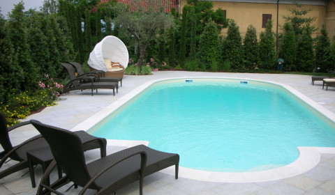 Progettazione esterni, piscina , biella, torino, cossato