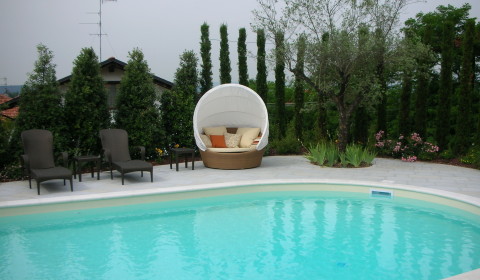 Progettazione esterni, piscina , biella, torino, cossato